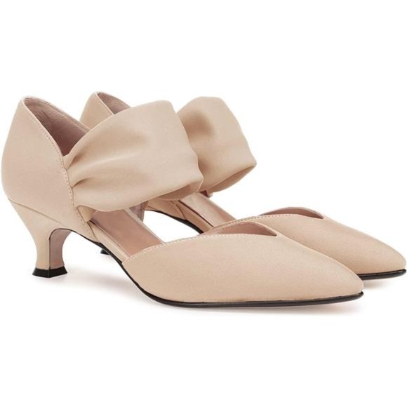 Shoes | Womens Low Kitten Heel Dress Shoes Pointed Toe Slip On Ankle